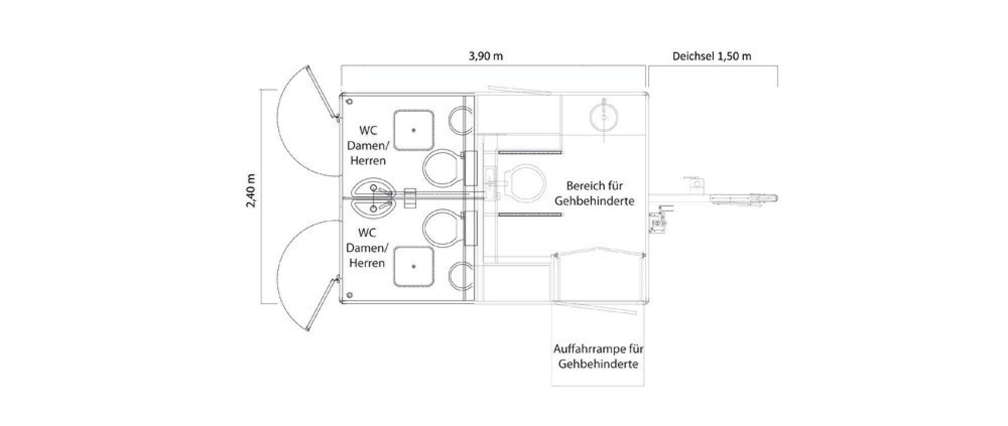 Grundriss Toilettenhänger Barrierefrei Grundriss Toilettenhänger Barrierefrei